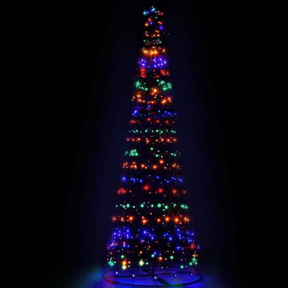 NNEDSZ Jollys 3.6M LED Christmas Tree Lights 400 LED Xmas Multi Colour Optic Fiber
