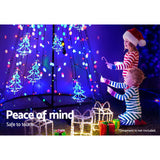 NNEDSZ Jollys 3.6M LED Christmas Tree Lights 400 LED Xmas Multi Colour Optic Fiber