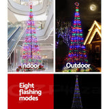 NNEDSZ Jollys 5M LED Christmas Tree Optic Fiber Lights 750pc LED Multi Colour