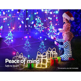 NNEDSZ Jollys 5M LED Christmas Tree Optic Fiber Lights 750pc LED Multi Colour