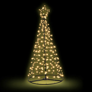 NNEDSZ Jingle Jollys Christmas Tree 2.1M 264 LED Xmas Trees Solar Power Warm White