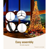 NNEDSZ Jingle Jollys Christmas Tree 2.1M 264 LED Xmas Trees Solar Power Warm White