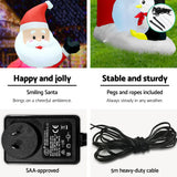 NNEDSZ Jollys 3M Christmas Inflatable Archway with Santa Xmas Decor LED