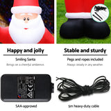 NNEDSZ Jollys 5M Christmas Inflatable Santa Decorations Outdoor Air-Power Light