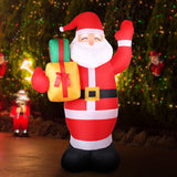 NNEDSZ Jollys 2.4M Christmas Inflatables Santa Xmas Light Decor LED Airpower