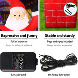 NNEDSZ Jollys 1.8M Christmas Inflatable Archway with Santa Xmas Decor LED