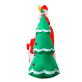 NNEDSZ Jingle Jollys 2.2M Christmas Inflatable Santa Tree Lights Outdoor Decorations