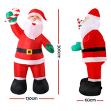 NNEDSZ Jingle Jollys 3M Christmas Inflatable Santa Xmas Outdoor Decorations LED Lights