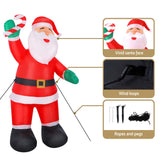 NNEDSZ Jingle Jollys 3M Christmas Inflatable Santa Xmas Outdoor Decorations LED Lights