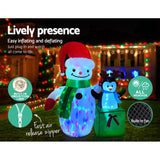 NNEDSZ Jingle Jollys Inflatable Christmas 1.8M Snowman LED Lights Outdoor Decorations