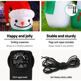 NNEDSZ Jingle Jollys Inflatable Christmas 1.8M Snowman LED Lights Outdoor Decorations