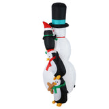 NNEDSZ Jingle Jollys 2.4M Christmas Inflatable Snowman Xmas Lights Outdoor Decorations