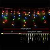 NNEDSZ Jollys 800 LED Christmas Icicle Lights Mutlicolour