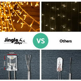 NNEDSZ Jollys 800 LED Christmas Icicle Lights Warm White