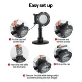 NNEDSZ Jollys Pattern LED Laser Landscape Projector Light Lamp Christmas Party