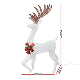 NNEDSZ Jingle Jollys Christmas Lights Motif LED Rope Reindeer Waterproof Outdoor