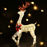 NNEDSZ Jingle Jollys Christmas Lights Motif LED Rope Reindeer Waterproof Outdoor