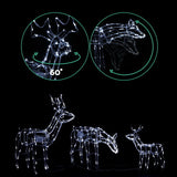 NNEDSZ Jollys Christmas Motif Lights LED Rope Reindeer Waterproof Outdoor
