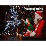 NNEDSZ Jollys Christmas Motif Lights LED Rope Reindeer Waterproof Outdoor Xmas