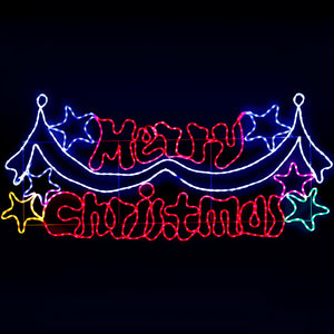 NNEDSZ Jingle Jollys 1.9M LED Merry Christmas lights Motif Light Outdoor Decorations