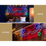 NNEDSZ Jingle Jollys 1.9M LED Merry Christmas lights Motif Light Outdoor Decorations