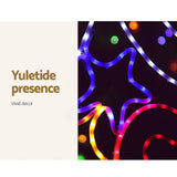 NNEDSZ Jingle Jollys 1.9M LED Merry Christmas lights Motif Light Outdoor Decorations