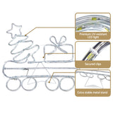 NNEDSZ Jingle Jollys Christmas Lights Motif LED Rope Light Train Xmas Decor