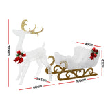 NNEDSZ Jingle Jollys Christmas Lights Motif LED Rope Light Reindeer Sleigh Xmas Decor