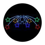 NNEDSZ Jollys Christmas Motif Lights LED Star Fall Light Waterproof Outdoor Xmas