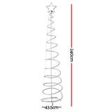 NNEDSZ Jingle Jollys 2.4M LED Christmas Tree Motif Lights Outdoor Colourful 8 Modes