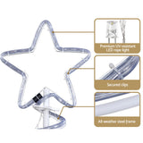 NNEDSZ Jingle Jollys 2.4M LED Christmas Tree Motif Lights Outdoor Colourful 8 Modes