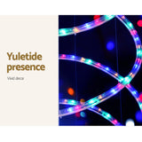 NNEDSZ Jingle Jollys 2.4M LED Christmas Tree Motif Lights Outdoor Colourful 8 Modes