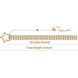 NNEDSZ Jingle Jollys 3M Christmas Lights LED Motif Fairy String Lights Solar powered