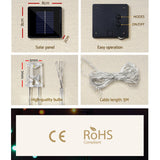 NNEDSZ Jingle Jollys 3M Christmas Lights LED Motif Fairy String Lights Solar powered