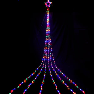 NNEDSZ Jingle Jollys 5M Christmas Curtain Lights LED Motif Fairy String Light Outdoor