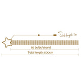 NNEDSZ Jingle Jollys 5M Christmas Curtain Lights LED Motif Fairy String Light Outdoor