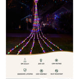 NNEDSZ Jingle Jollys 5M Christmas Curtain Lights LED Motif Fairy String Light Outdoor