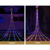 NNEDSZ Jingle Jollys 5M Christmas Curtain Lights LED Motif Fairy String Light Outdoor