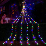 NNEDSZ Jingle Jollys 5M Christmas Curtain Lights LED Motif Fairy String Light Outdoor