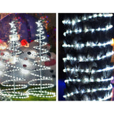 NNEDSZ Jollys 50M Christmas Rope Lights 1200 LED Cold White