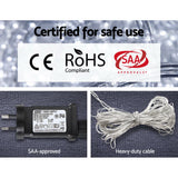 NNEDSZ Jollys 50M Christmas Rope Lights 1200 LED Cold White