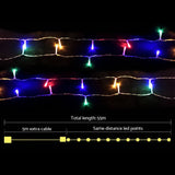 NNEDSZ Jollys 50M Christmas String Lights 500LED Multi Colour