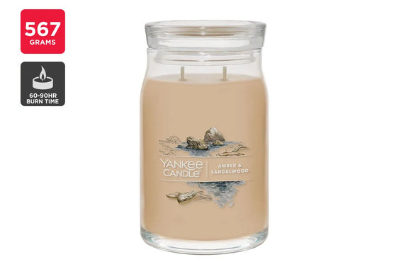 NNEKG Signature Large Jar Candle Amber & Sandalwood (567g)