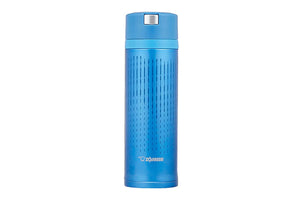 NNEKG Quick Open Vacuum Insulated Stainless Steel Mug 480ml (Water Blue)