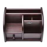 NNETM Wooden Desk File Organizer with Drawer