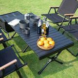 NNETM Portable Aluminum Folding Table with Carrying Bag