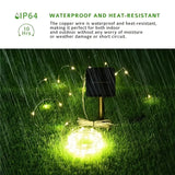 NNETM Solar-Powered Waterproof Fairy Lights - Outdoor Garden Decor with 8 Lighting Patterns