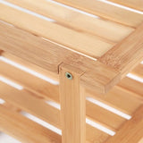 NNETM Bamboo Multi-Layer Corner Shelf - Stylish and Space-Saving Kitchen Storage