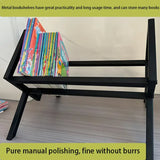 NNETM Metal Desktop Cubby Shelf - Black Finish