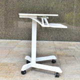 NNETM Height Adjustable Mobile Standing Desk with Keyboard Tray